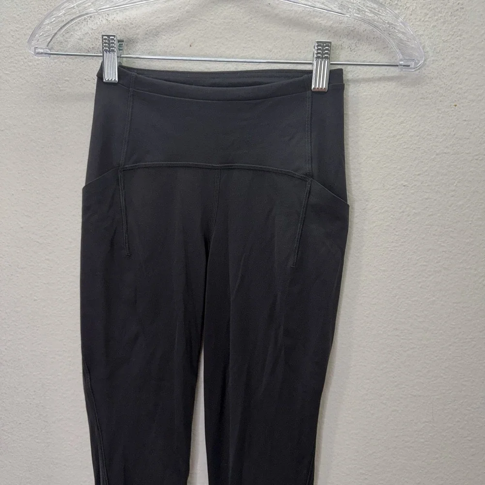 Lululemon Swift Speed High Rise Black Leggings Yoga Reflective 28